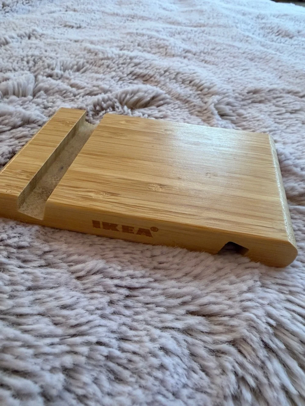 IKEA Bamboo Phone Dock - Light Natural